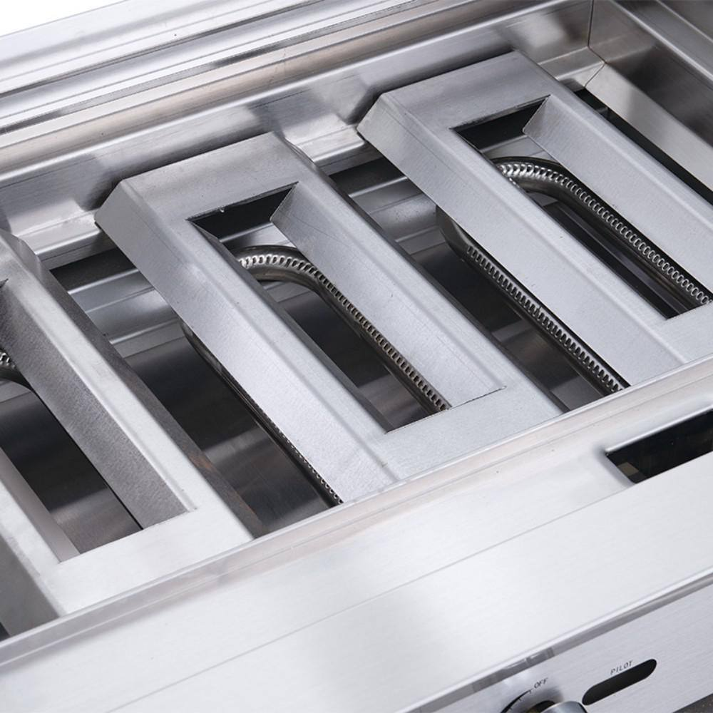 24 In. NSF Commercial Heavy-Duty Countertop Radiant Charbroiler in Stainless Steel