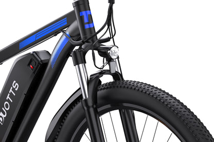 Electric Mountain Bike 750W Motor, 29-Inch Wheels, 48V Battery, Front Suspension