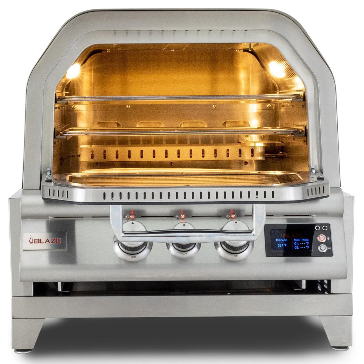 Blaze 26-Inch Built-In Outdoor Oven with Bluetooth Probes & Rotisserie