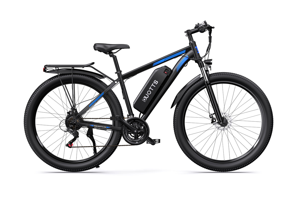 Electric Mountain Bike 750W Motor, 29-Inch Wheels, 48V Battery, Front Suspension