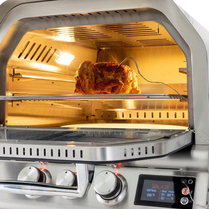 Blaze 26-Inch Countertop Outdoor Oven with Bluetooth Probes & Rotisserie