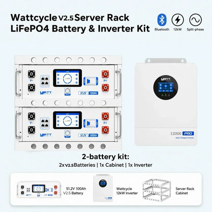 48V 100Ah LiFePO4 Server Rack Battery V2.5