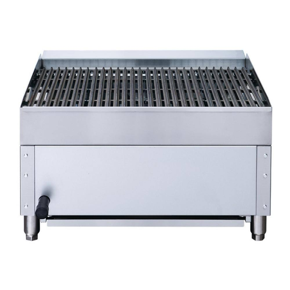 24 In. NSF Commercial Heavy-Duty Countertop Radiant Charbroiler in Stainless Steel