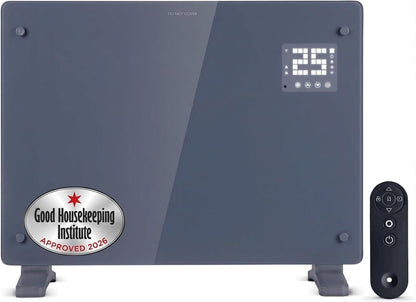 Devola 2000W Smart Electric Glass Panel Heater Wall Mounted & Freestanding
