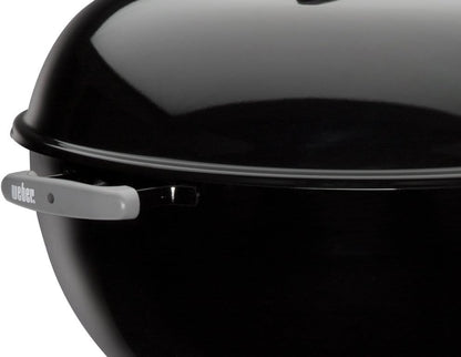 22" Heavy-Duty Charcoal BBQ Kettle Grill with 363 Sq. In. Cooking Area - Black