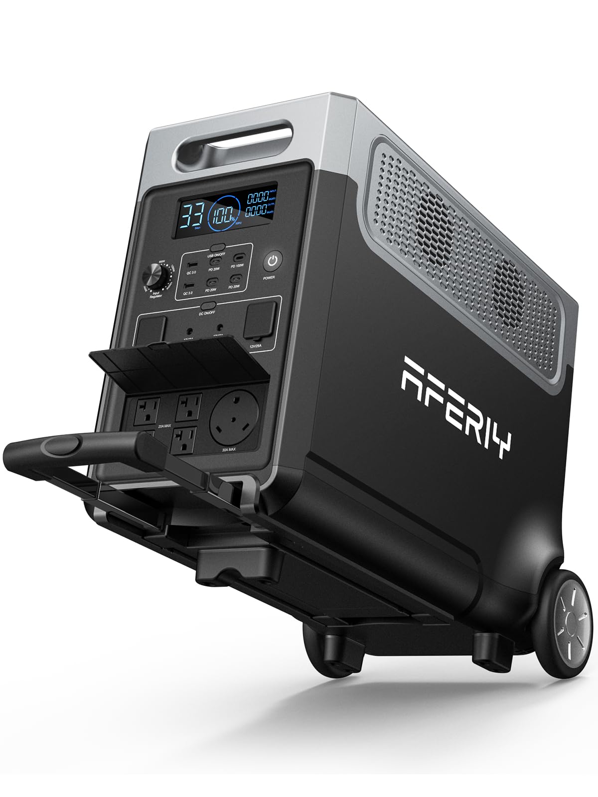 3840Wh Portable Power Station 3600W LiFePO4 Solar Generator