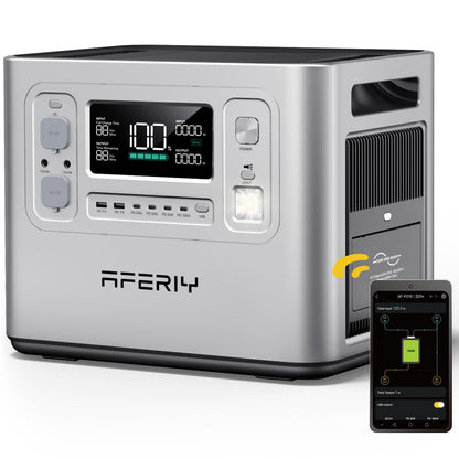 2048Wh Portable Power Station 2400W LiFePO4 Battery Solar Generator with UPS