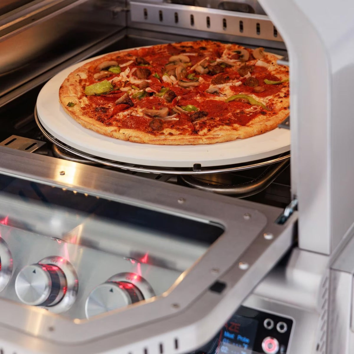 Blaze 26-Inch Countertop Outdoor Oven with Bluetooth Probes & Rotisserie