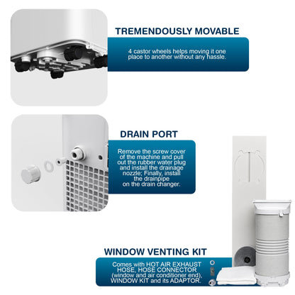 Belaco 9000 BTU Air Conditioning Unit – Smart WiFi Connectivity