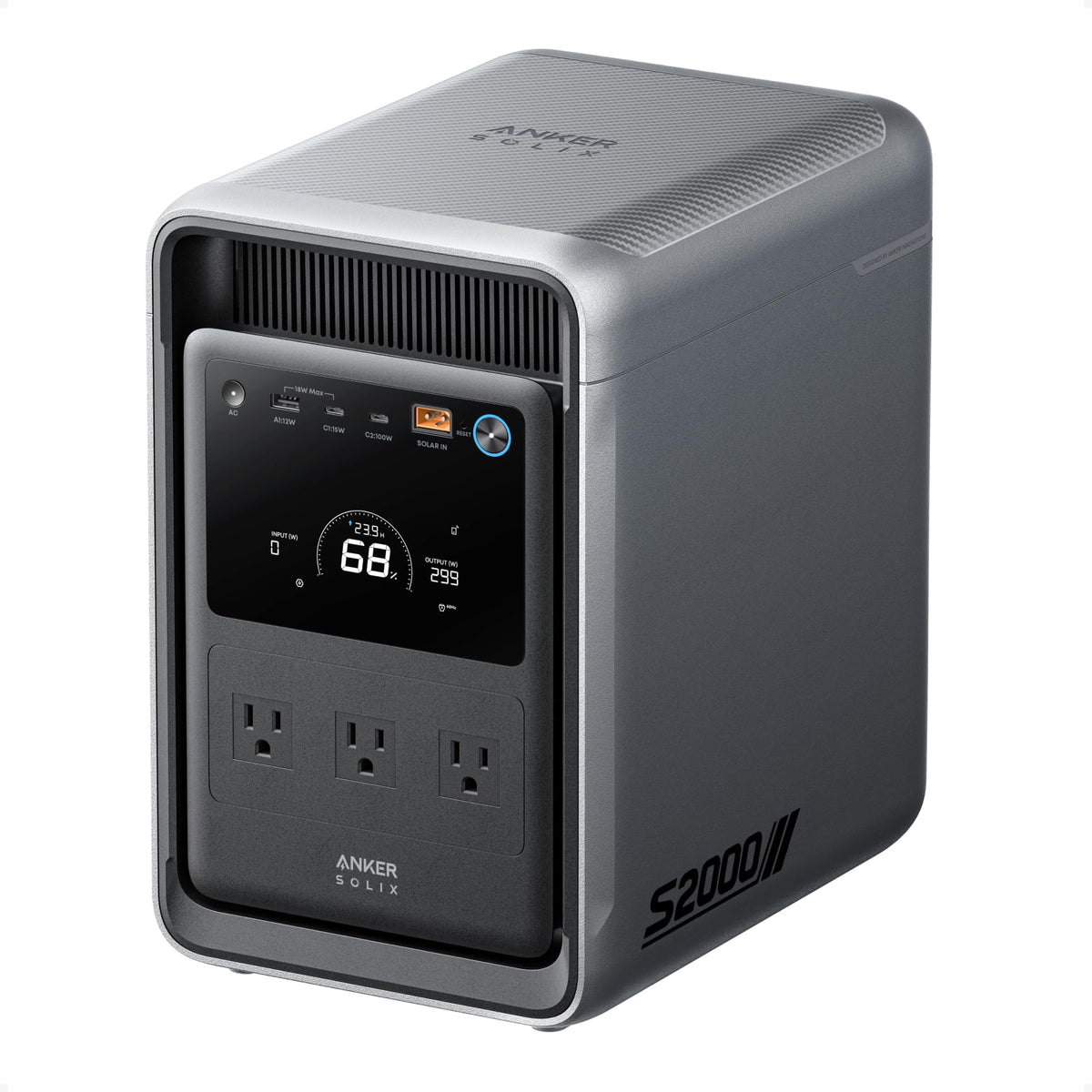 1500W Portable Power Station 2kWh LFP Battery Backup