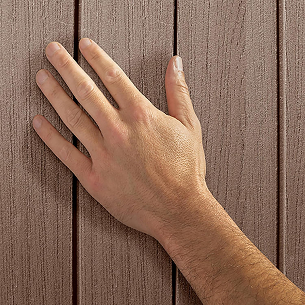 Large Outdoor Garden Storage Shed Weather Resistant Resin Double Door Brown