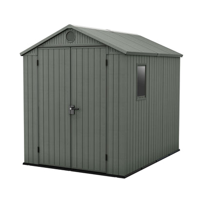 Large Outdoor Garden Storage Shed Weather Resistant Resin Double Door