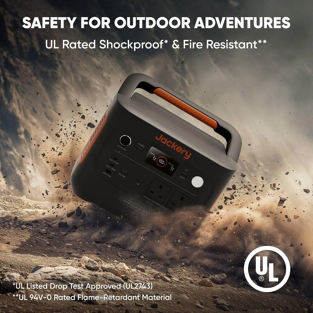 1070Wh Portable Power Station 1500W LiFePO4 Battery with Fast Charging & App Control
