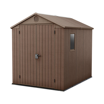 Large Outdoor Garden Storage Shed Weather Resistant Resin Double Door