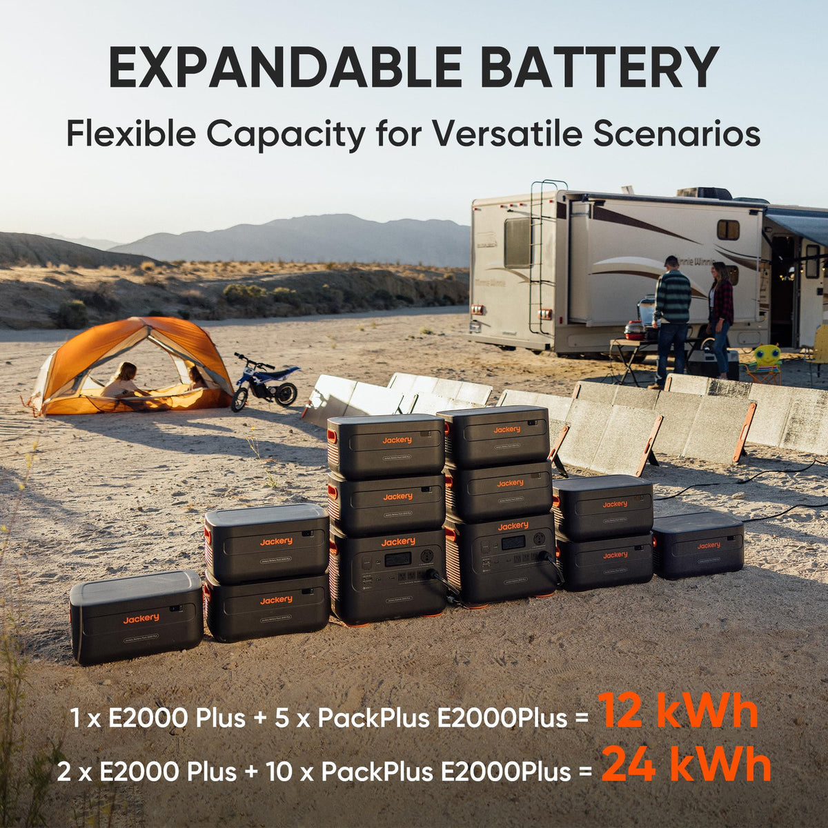 2000W Portable Power Station 2042Wh LiFePO4 Battery Backup