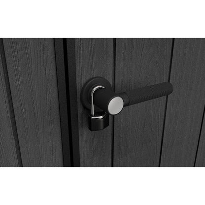 7x 7 Cortina Heavy Duty Plastic Pent Shed – Dark Grey