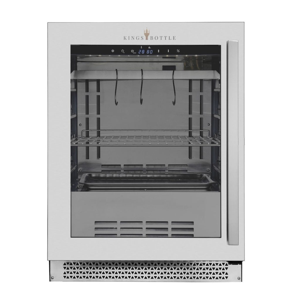 KingsBottle 24-Inch Glass-Door Dry-Aging Refrigerator