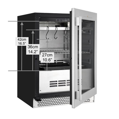 KingsBottle 24-Inch Glass-Door Dry-Aging Refrigerator
