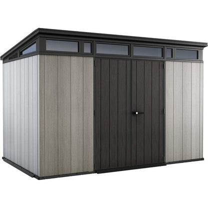 11x 7 Artisan Heavy Duty Plastic Pent Shed – Grey