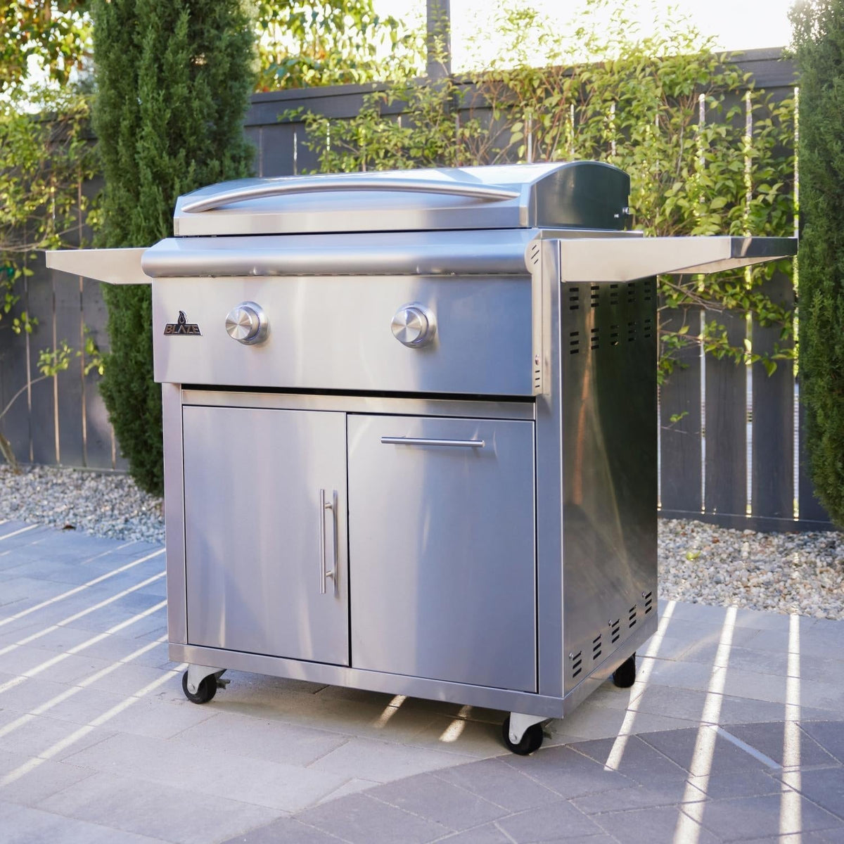 Blaze LTE+ 30-Inch Freestanding Gas Griddle with Lift-Assist Hood