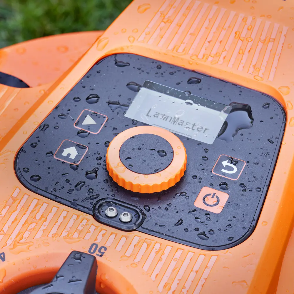 Wire-Free Robotic Lawn Mower for Gardens Up to 800m² with Optical Vision Navigation & Auto-Charging Dock