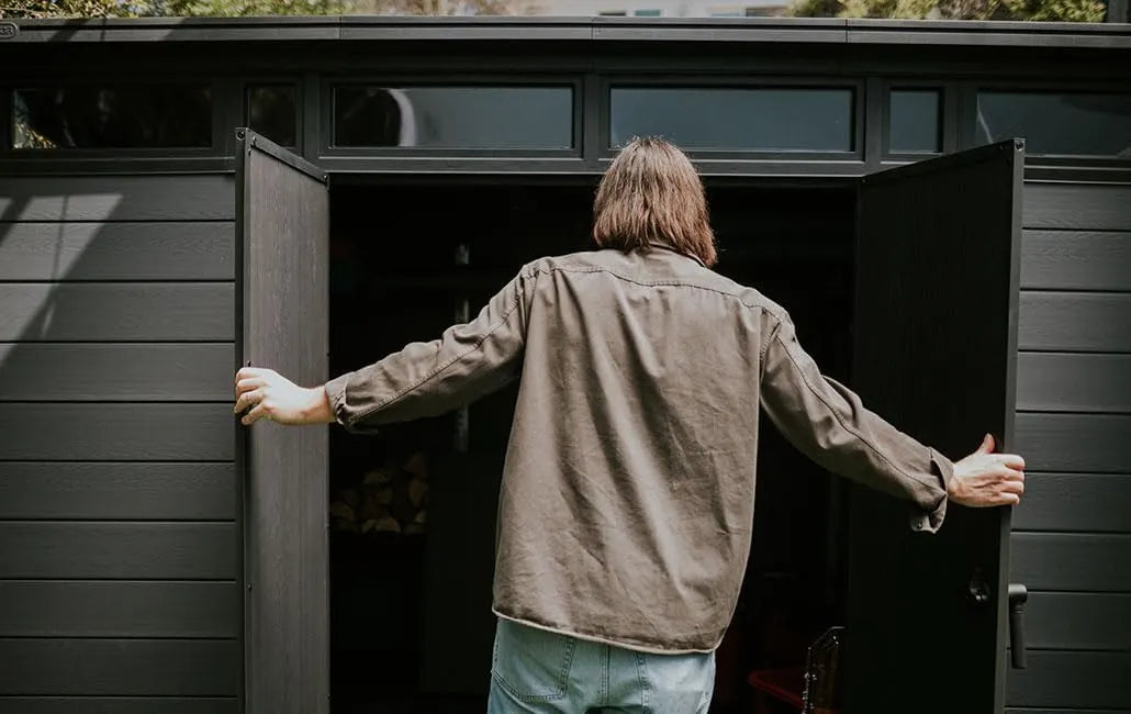 11x 7 Cortina Heavy Duty Plastic Pent Shed – Dark Grey