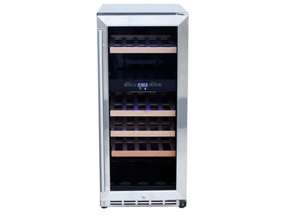 Summerset 15-Inch Dual-Zone Outdoor Wine Cooler
